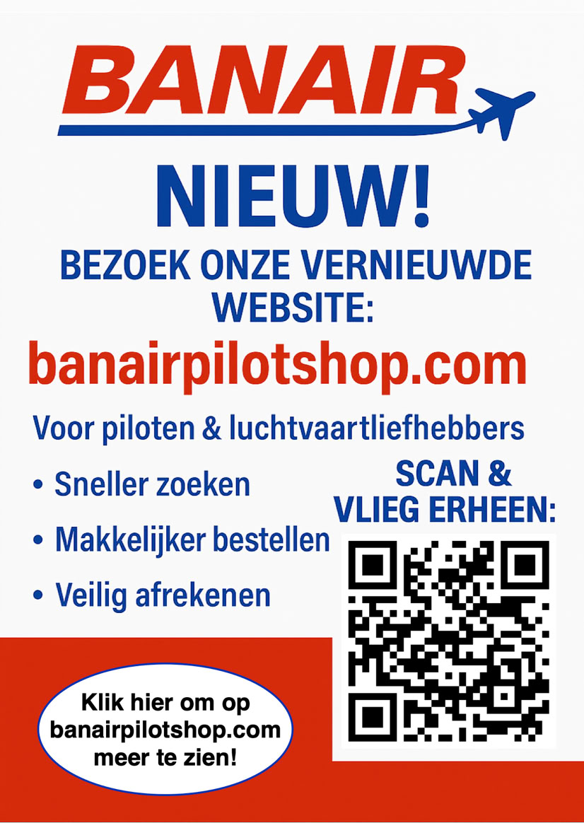 Twee personen met Ransolph zonnebrillen, een man en een vrouw, staan buiten bij een vliegtuig. De man draagt een jas met een vlagpatch.